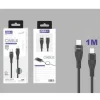 Cable USB-C a Lightning Trenzado Aluminio 1M 35W Negro