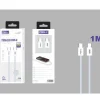 Cable USB-C a USB-C Braided 1M 60W Azul