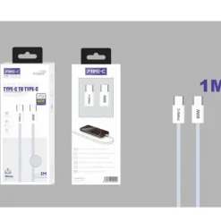 Cable USB-C a USB-C Braided 1M 60W Azul