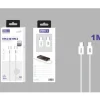 Cable USB-C a USB-C Braided 1M 60W Gris