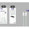 Cable USB-C a USB-C Braided 1M 60W Verde
