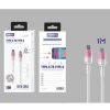 Cable USB-C a USB-C Gradient 1M 67W Rosa