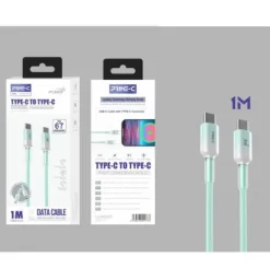 Cable USB-C a USB-C Gradient 1M 67W Verde