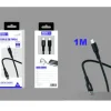 Cable USB-C a USB-C PVC 1M 60W Negro