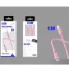 Cable USB-C a USB-C PVC 1M 60W Rosa