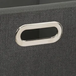 Caja de Almacenaje Jaspeado Gris Oscuro 31x31cm