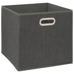 Caja de Almacenaje Jaspeado Gris Oscuro 31x31cm