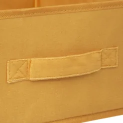 Caja de Almacenaje Terciopelo Amarillo 31x15cm