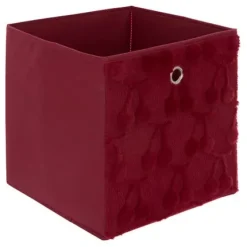 Caja de Almacenamiento Cereza Rojo 30x30cm