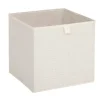 Caja de Almacenamiento Tweed Beige 31x31cm