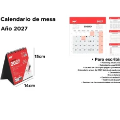 Calendario de Mesa 2027 14x15cm