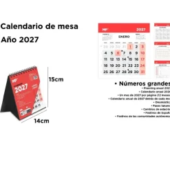 Calendario de Mesa 2027 14x15cm