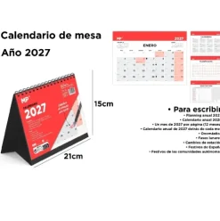 Calendario de Mesa 2027 21x15cm