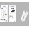 Cargador de Coche Doble USB-A 15W 3.4A Blanco
