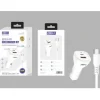 Cargador de Coche QC 3.0 y PD Con Cable USB-A a USB-C 1M 45W Blanco