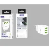Cargador de Pared Triple USB 3.4A Blanco