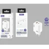 Cargador Rápido GaN USB-A y USB-C 35W Blanco