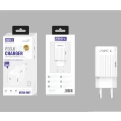Cargador Rápido PD 3.0 Con 1 Puerto USB-C 25W Blanco