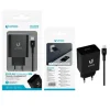 Cargador Viaje Con Cable USB-A a Micro 1M 2.4A Negro