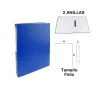 Carpeta Folio 2 Anillas Azul Oscuro