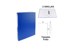 Carpeta Folio 2 Anillas Azul Oscuro