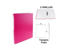 Carpeta Folio 2 Anillas Burdeo