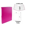 Carpeta Folio 4 Anillas Burdeo