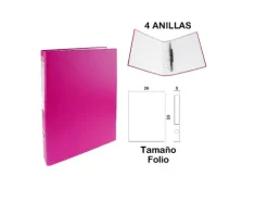 Carpeta Folio 4 Anillas Burdeo