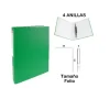 Carpeta Folio 4 Anillas Verde