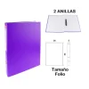 Carpeta Folio 2 Anillas Violeta