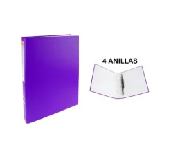 Carpeta Folio 4 Anillas Violeta