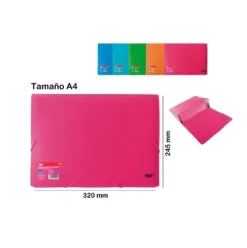 Carpeta Fuelle A4 Color Brillante