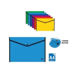 Carpeta Sobre C/Botón A4