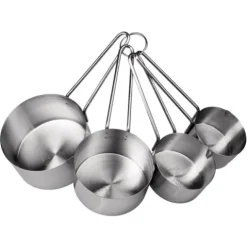 4 Cazos Medidores Inox