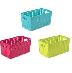 Cesta Plástico Rattan Nº 1 Color