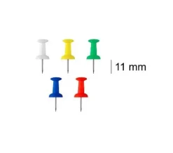 Chinchetas Color 11MM 40U