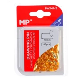 Chinchetas Doradas 10mm 100pcs