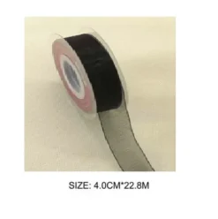 Cinta Organza Negro 4CMX22.8M