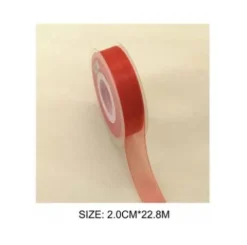 Cinta Organza Rojo 2CMX22.8M