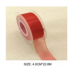Cinta Organza Rojo 4CMX22.8M
