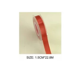 Cinta Raso Rojo 1.5CMX22.8M