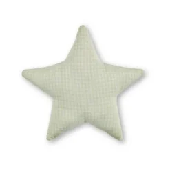 Cojín Kids Algodón Travel Menta Estrella 40x40cm