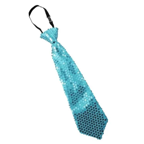 Corbata Lentejuelas Azul Claro