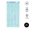 Cortina Circulos Light Blue Iridiscente