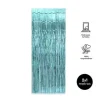 Cortina Decorativa Metalizada Azul Pastel