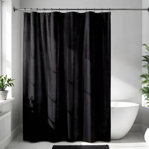 Cortina de Ducha PET – Negro