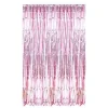 Cortina de Flecos Metalizada Rosa