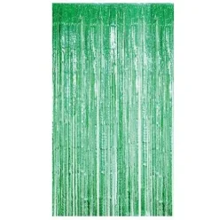 Cortina de Flecos Metalizada Verde