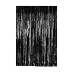 Cortina de Flecos Negro