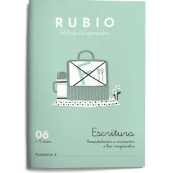 Cuaderno Caligrafías de Rubio C06
